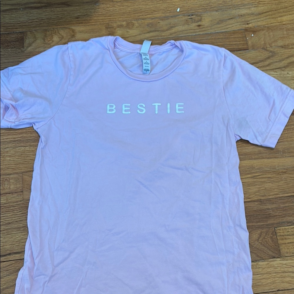 Bella Canvas Light Pink 'Bestie' Short Sleeve Tee